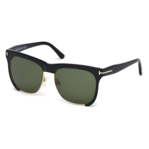 Tom Ford Thea Shiny Black Sunglasses Unisex TF366 01G main image 10